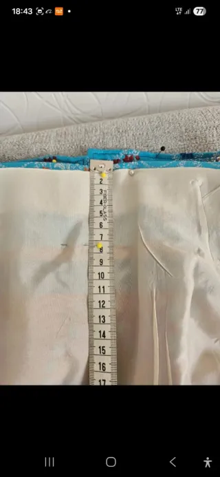 Traje de Fallera Niña Azul/Rosa Talla para 3-4