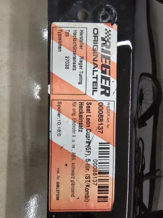 Difusor Rieger Seat León Cupra ST Negro