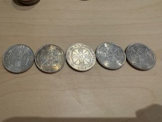 25 Monedas 100 Pesetas 1966 *66 *67 y *68