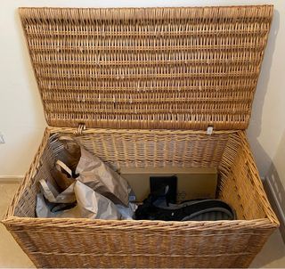 Baúl mimbre. No envíos