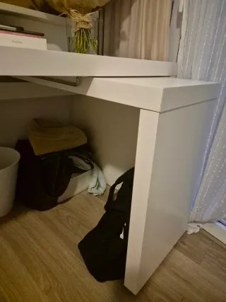 Escritorio IKEA MALM blanco extensible