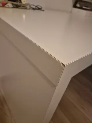 Escritorio IKEA MALM blanco extensible