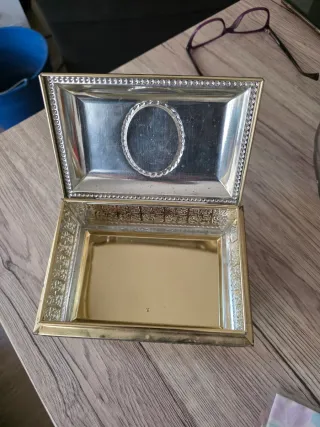 Joyero Cofre Metálico Vintage