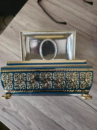 Joyero Cofre Metálico Vintage