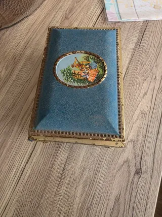 Joyero Cofre Metálico Vintage