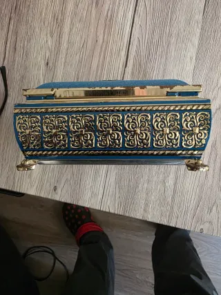 Joyero Cofre Metálico Vintage