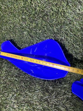 Cubremanetas azules para moto