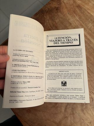 Libro Timun Mas La Máquina del tiempo -Legendario!