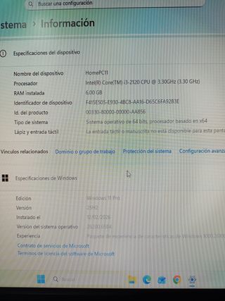 Ordenador sobremesa ocasión