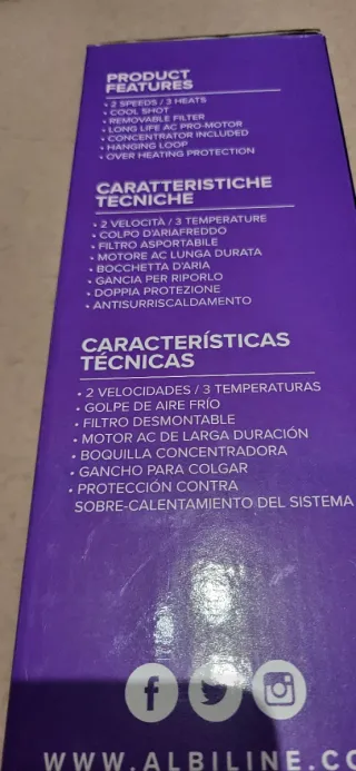 Secador de Cabelo a.Pro 2100W Novo