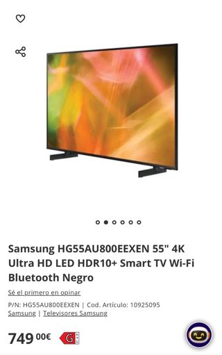 Samsung HG55AU800EEXEN 55 4K Smart TV