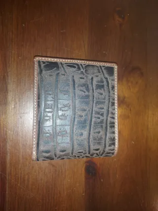 Portafoglio QIANXILU in cuoio marrone