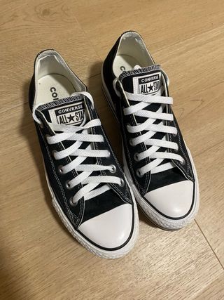 Converse negras plataforma