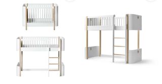 Cuna convertible en cama y en litera de diseño