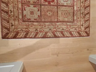 Alfombra Persa Beige y Roja