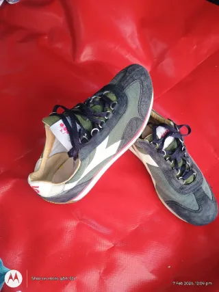 Diadora Scarpe Grigio/Verde Taglia 42.5