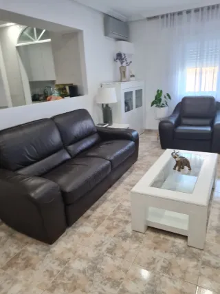 Sofás de cuero negros