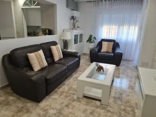 Sofás de cuero negros