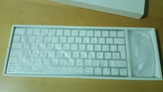Teclado y Ratón Inalámbrico Apple Blanco