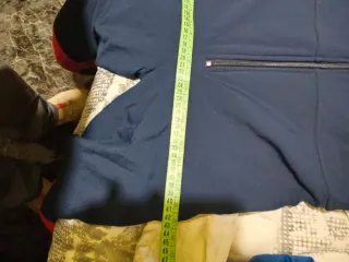 Pantalón de esquí vintage azul y rojo