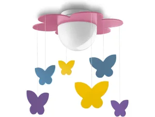 Lámpara techo Philips mariposas infantil