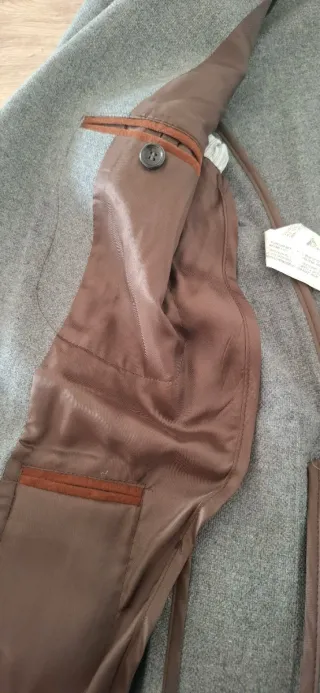 Chaqueta Zara Man Lana Gris