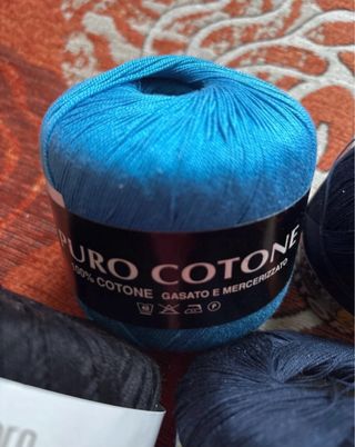 5 gomitoli puro cotone