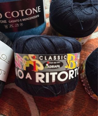 5 gomitoli puro cotone