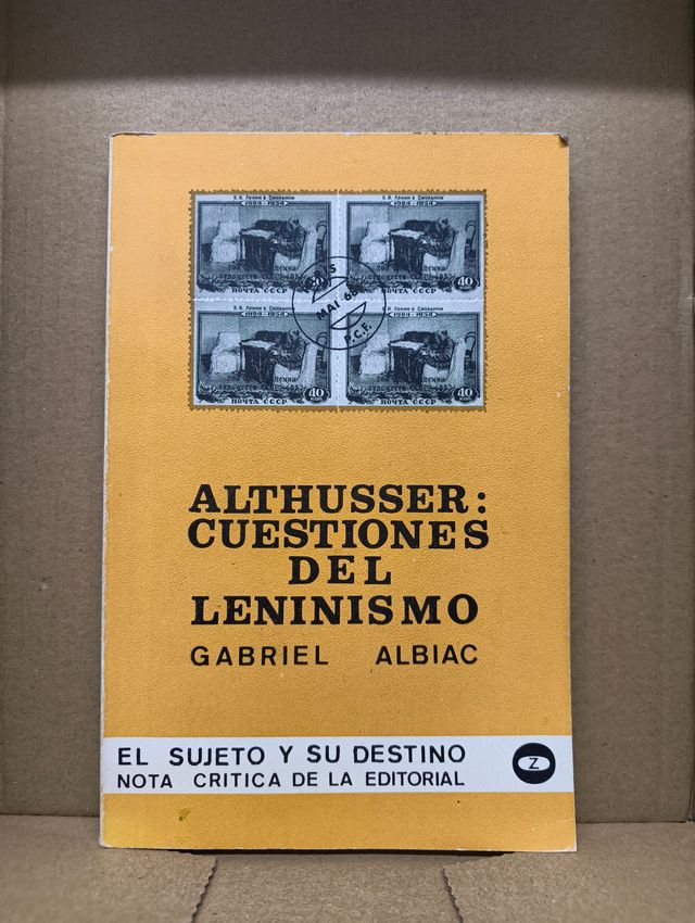 Althusser: Cuestiones del leninismo - Albiac