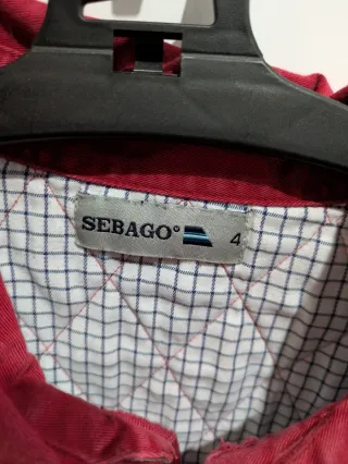 Camiseta Sebago Manga Larga Roja Talla L