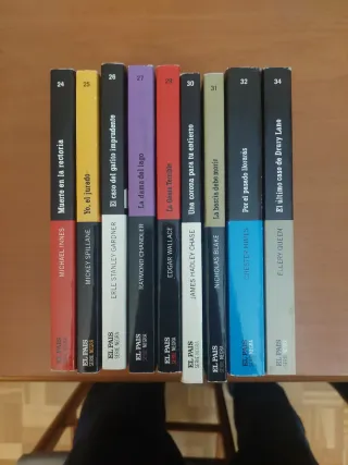 Novela negra. Lote 25 libros.