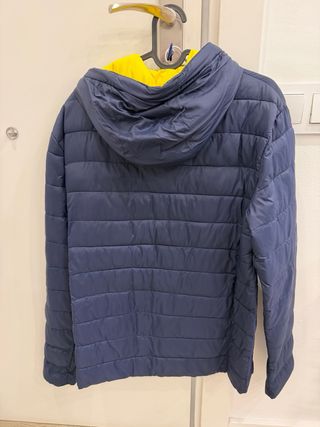 Plumífero Superdry Azul y Amarillo Talla M