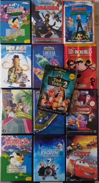 Lote Películas Infantiles y Familiares - 14 DVDs