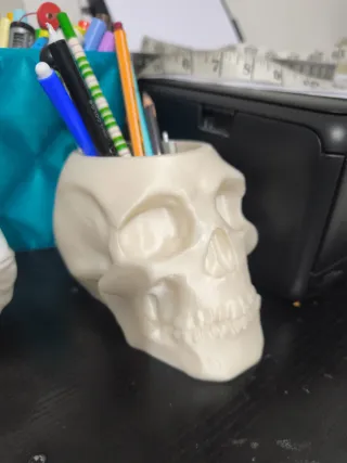 Portapenne bianco con logo