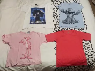 Lote 4 Camisetas Niños Variadas