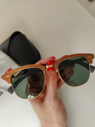 Ray-Ban especial madera polarizadas Clubmaster Woo