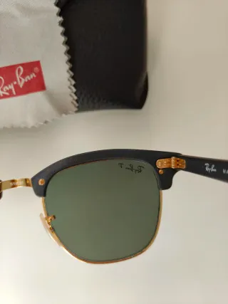 Ray-Ban especial madera polarizadas Clubmaster Woo