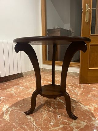 Mesa auxiliar decorativa de madera