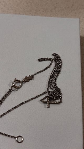 Collar Tous Cruz oro blaco y brillantes