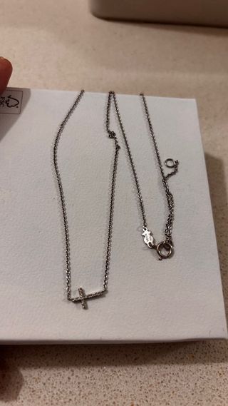 Collar Tous Cruz oro blaco y brillantes