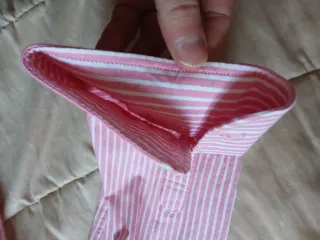 Camisa rosa de rayas