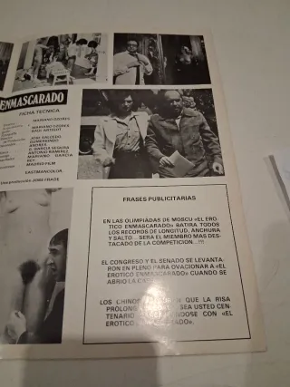 Cartel El Erotico Enmascarado - Fernando Esteso