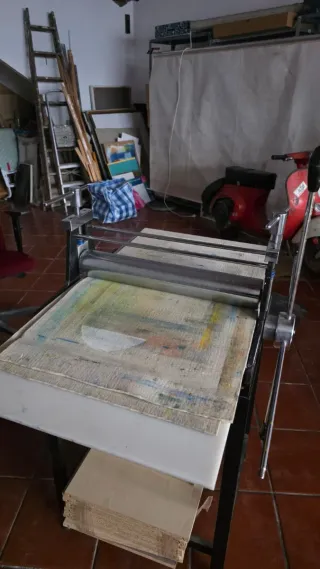 Tórculo de grabado profesional