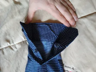 Camisa OHMY'S azul con puntos blancos