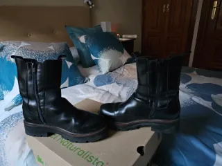 Botín negro piel mujer