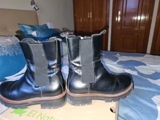 Botín negro piel mujer