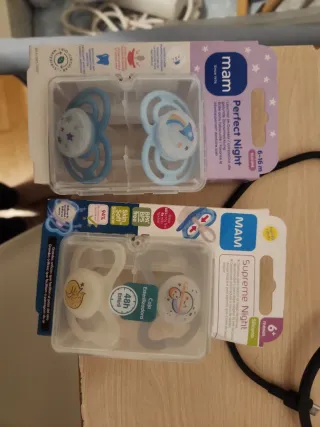 2 Chupetes Mam Perfect Night 6-16m