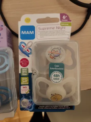 2 Chupetes Mam Perfect Night 6-16m