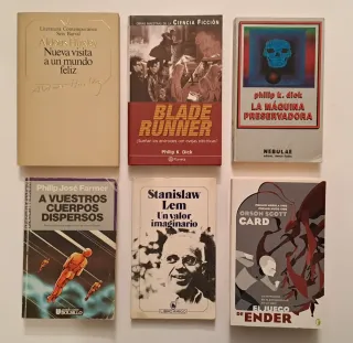Lote 6 libros Ciencia Ficción: Dick, Farmer, Lem..