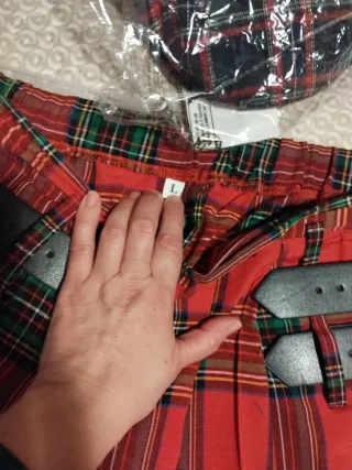 Disfraz escocés hombre talla L.